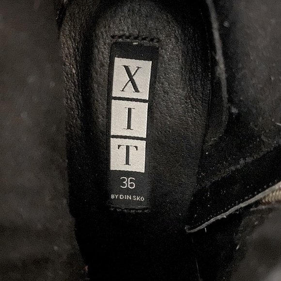 XIT by DINSKO New Leather Heels Platform Ankle Boots - Picture 8 of 12